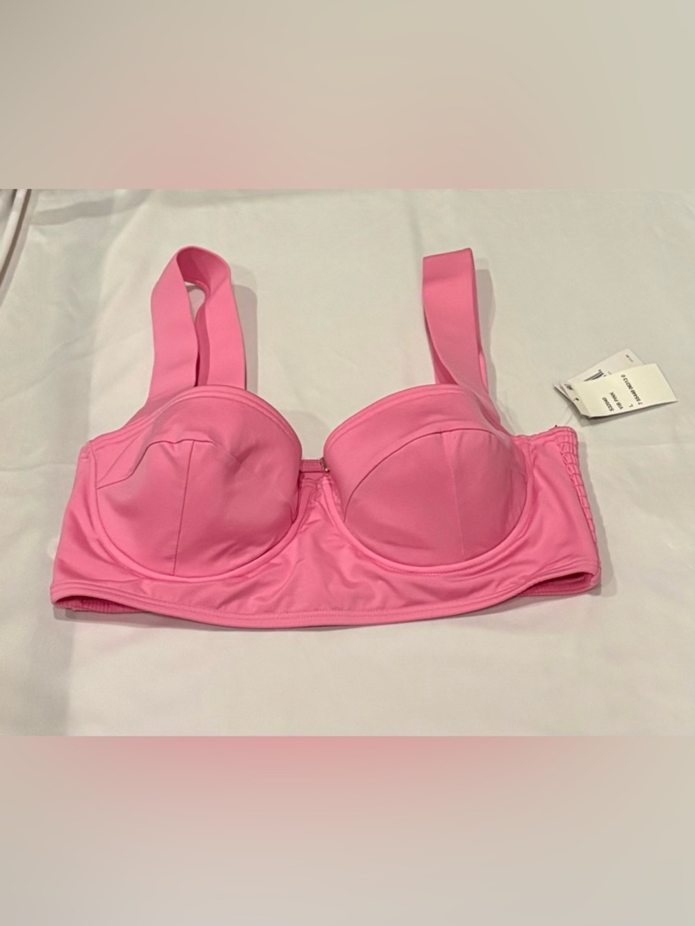 kate spade Pink Molded Cup Bra with Wide Straps Size L
